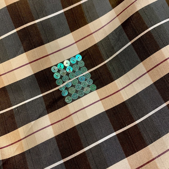 Formal silk dress with sequent diamond detail all the way down the front - Picture 6 of 6